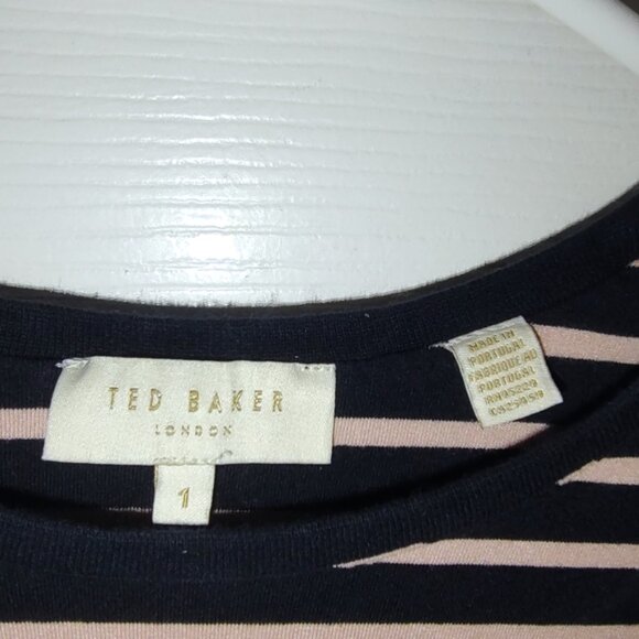 Ted Baker striped soft tee S - Picture 4 of 4